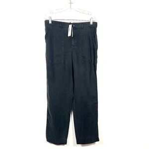 NWT J CrewSeaside Linen blend  Grey Cargo Pants SZ 8